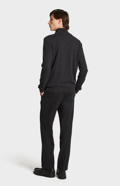 Back image of Pringle of Scotland Men's Cashmere Qtr Zip Jumper