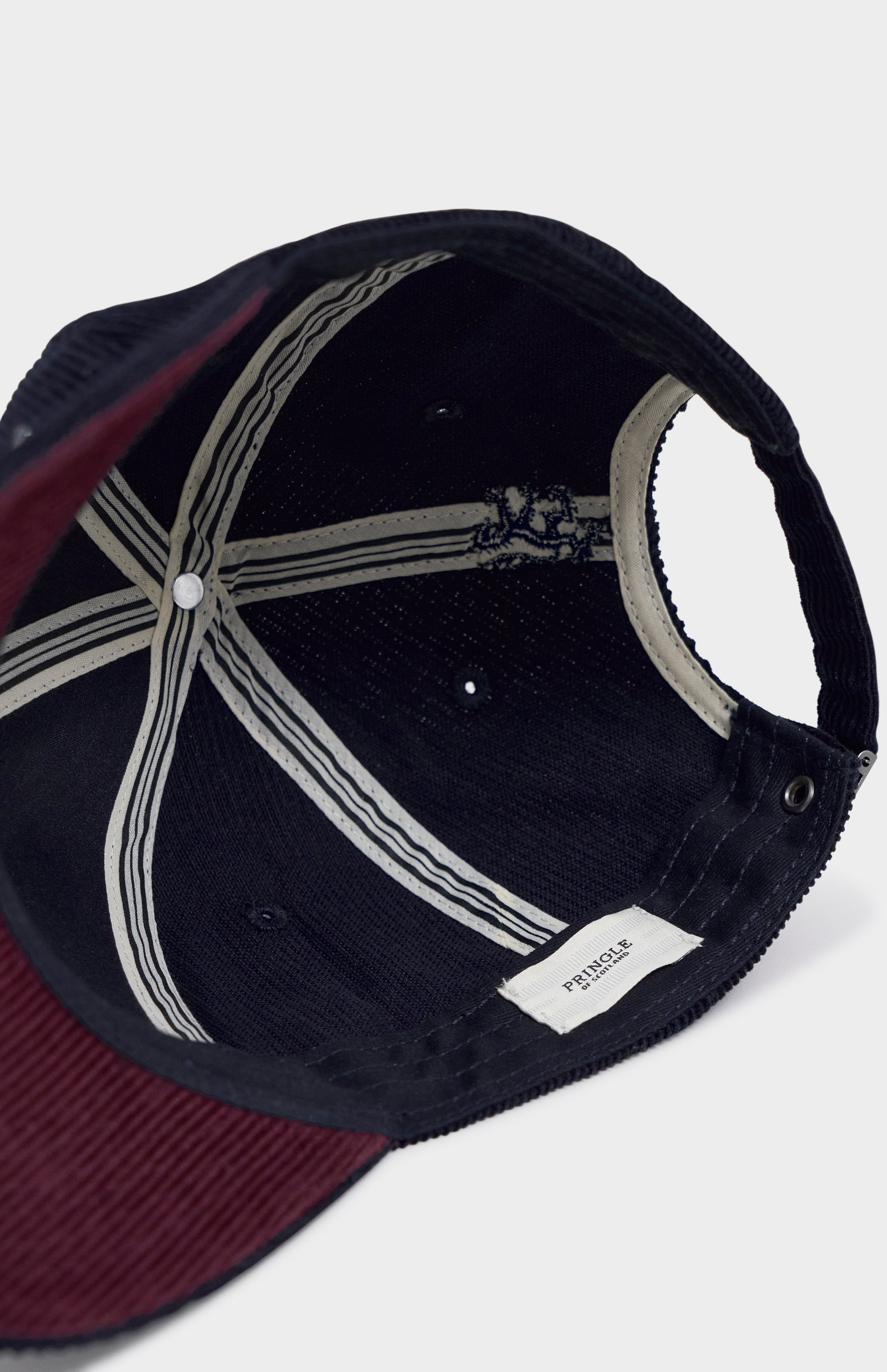Navy corduroy cap