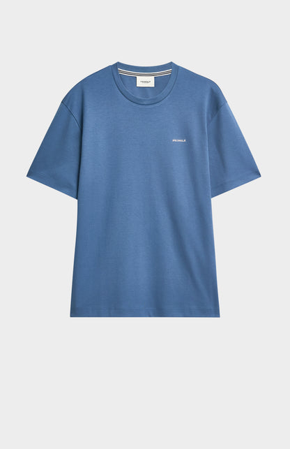 Blue t-shirt on a white background