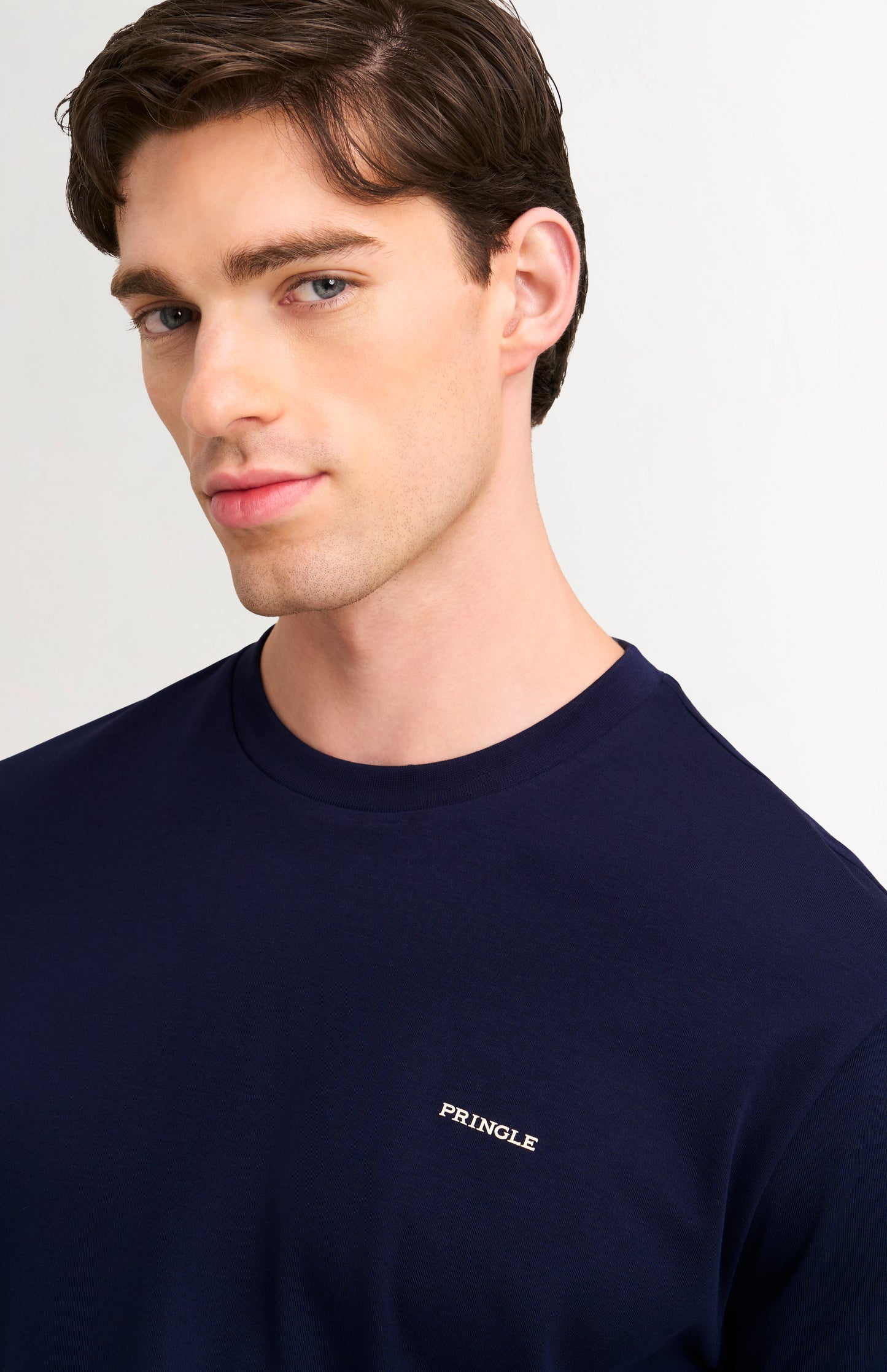 Men's Heavyweight Long Staple Cotton T-shirt In Navy