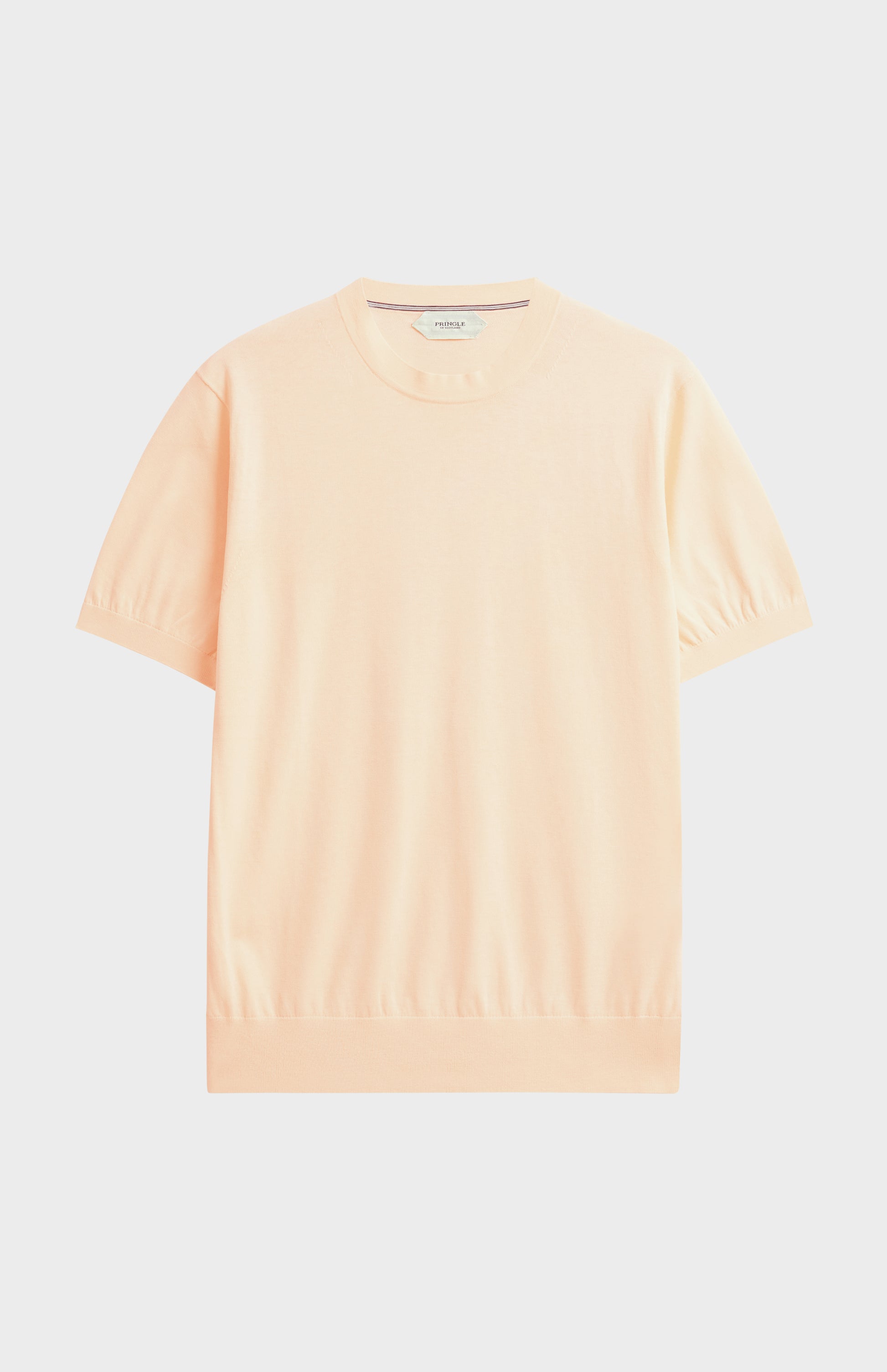 Men's Men's Silk And Cotton Knitted Tee In Ecru