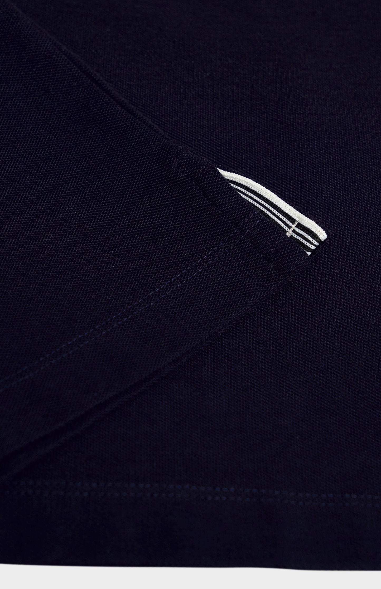 Men's Cotton Pique Long Sleeve Polo Shirt In Navy