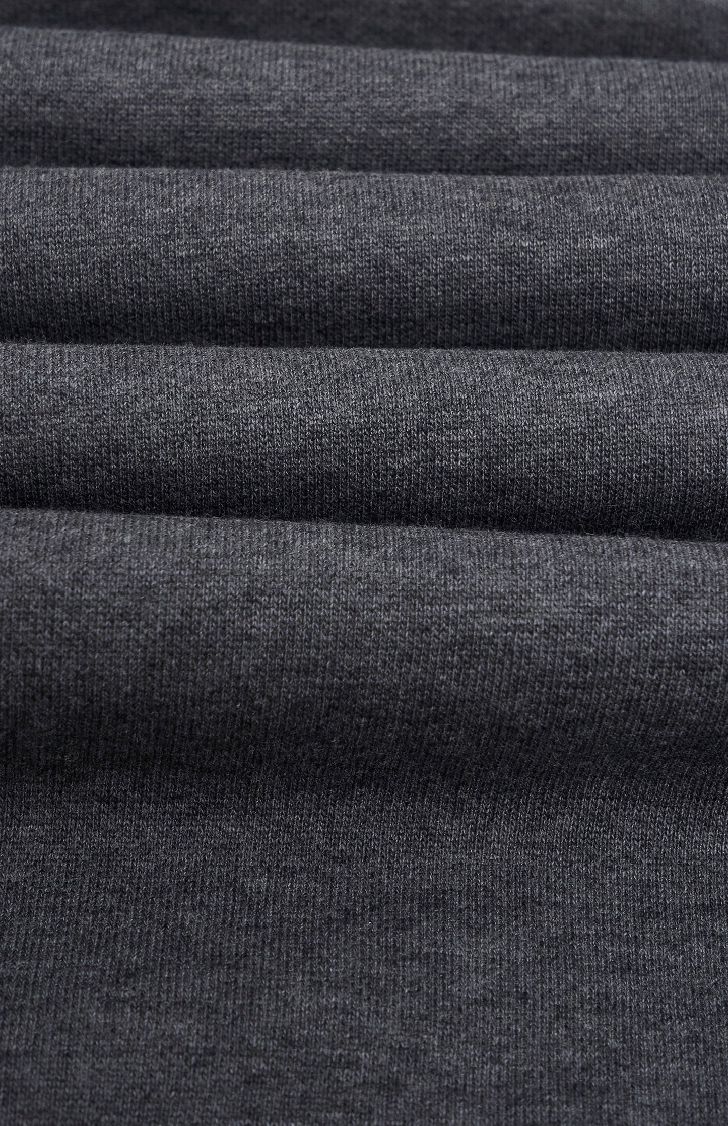 Pringle of Scotland Men's Crew Neck Sweatshirt In Charcoal Melange fabric detail