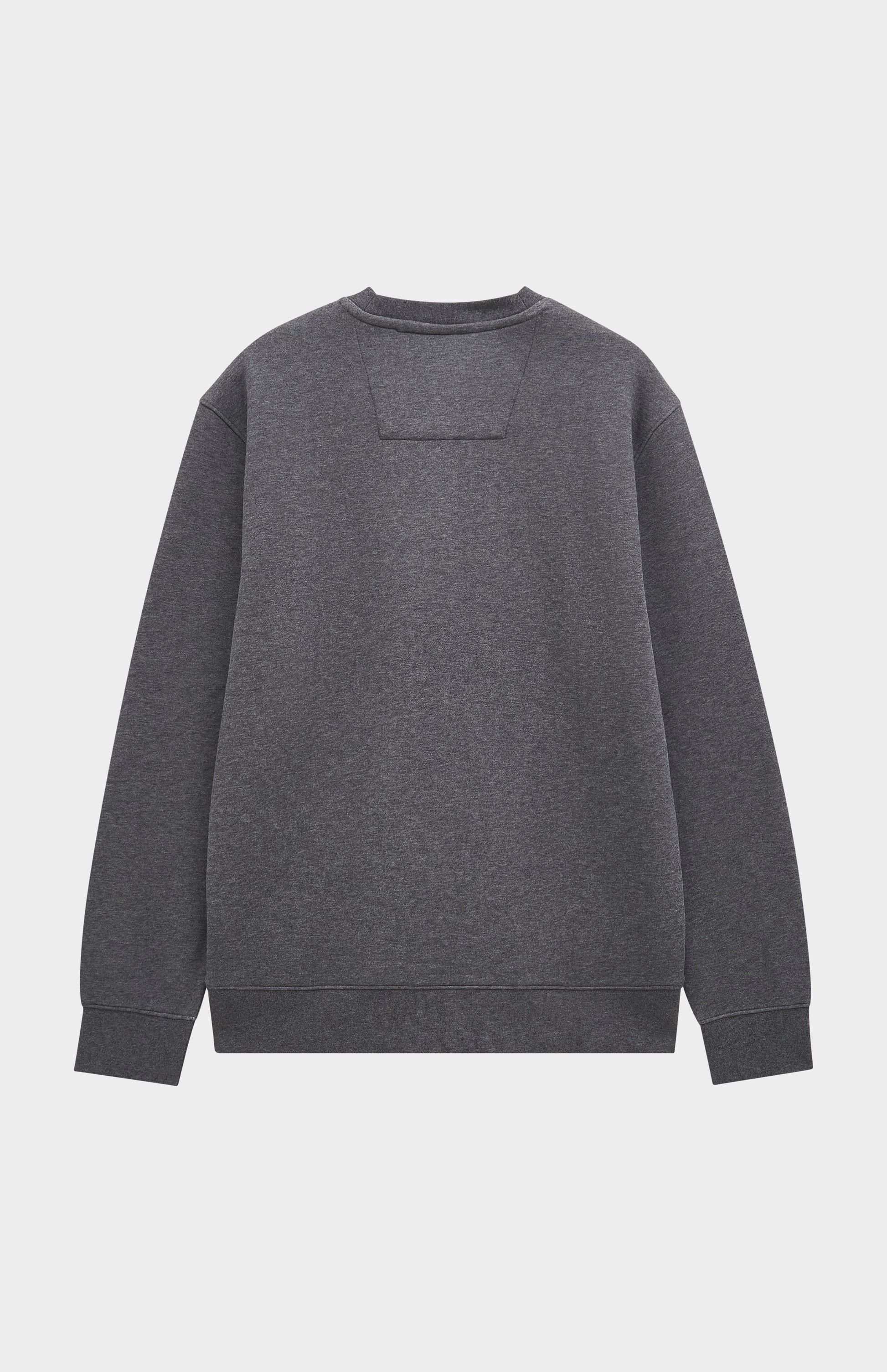 Pringle of Scotland Men's Crew Neck Sweatshirt In Charcoal Melange rear view