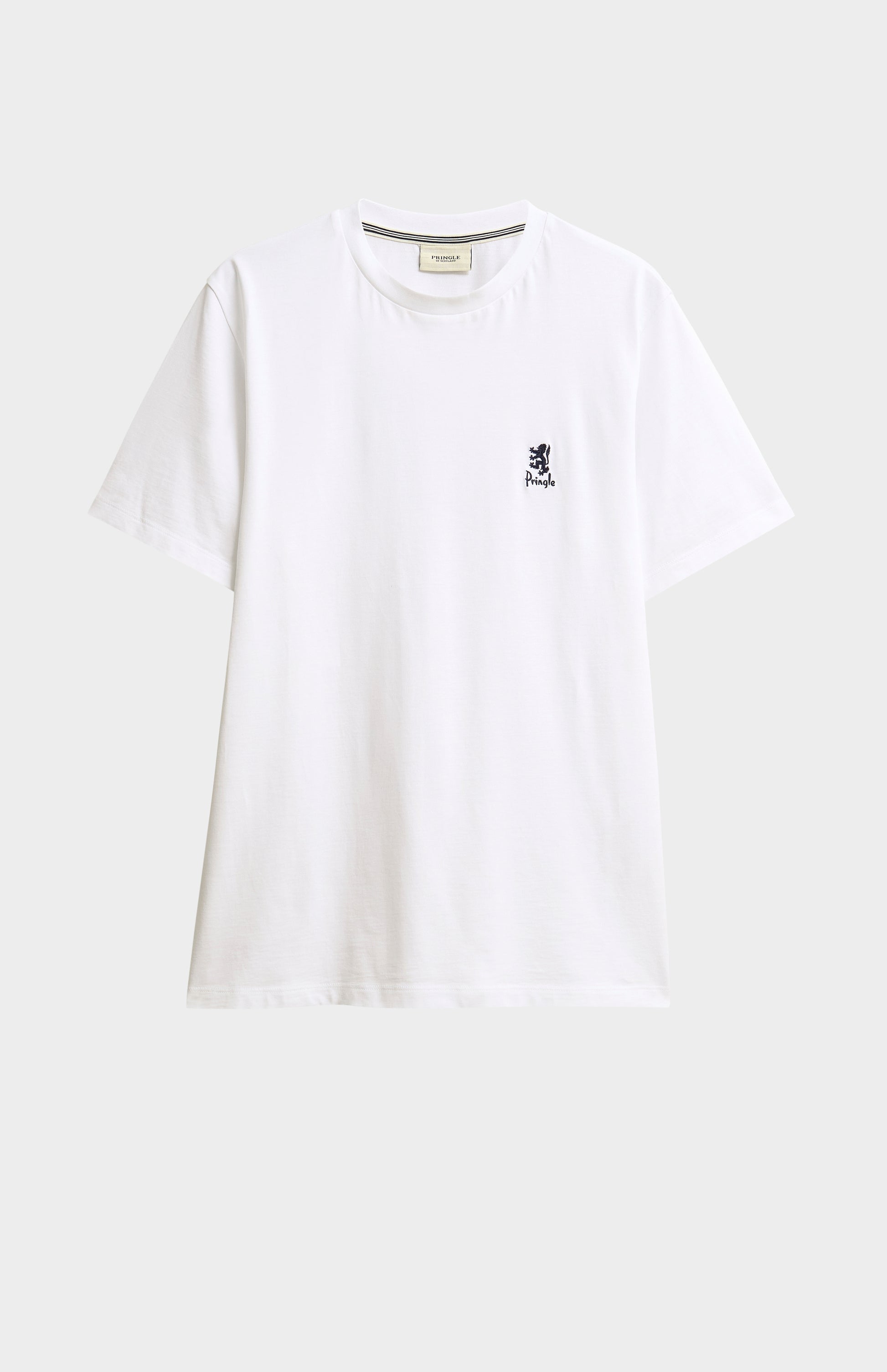 White T-shirt with black logo