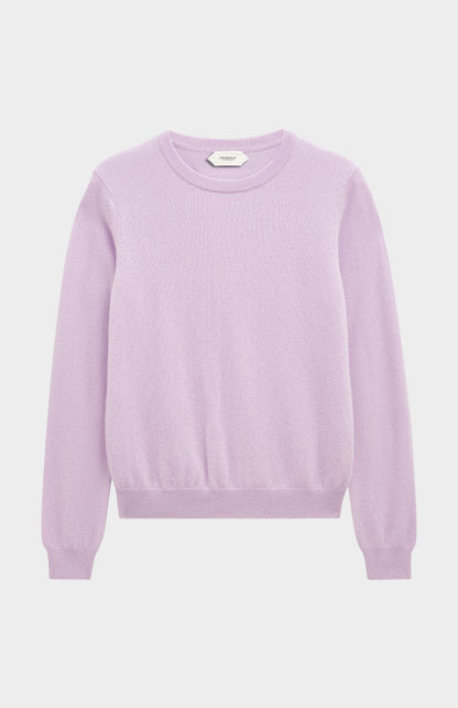 Women's Classic Crew Neck Cashmere Jumper In Lilac