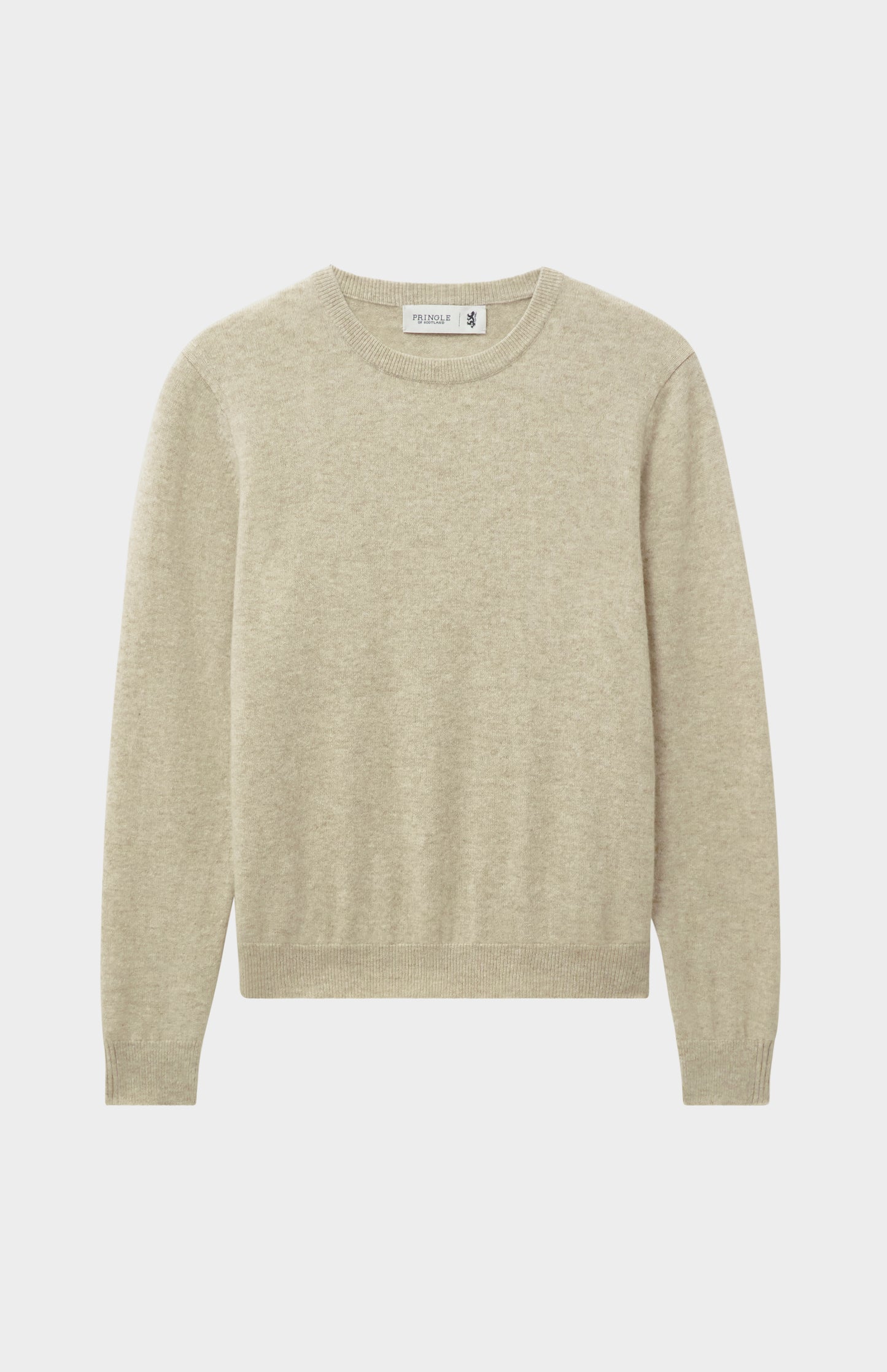 Pringle Women's Classic Round Neck Cashmere Jumper In Oatmeal